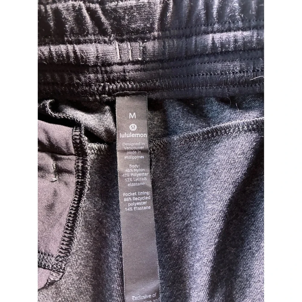 Lululemon Mens ABC Jogger Heathered Charcoal Gray Tapered Pants Size‎ Medium